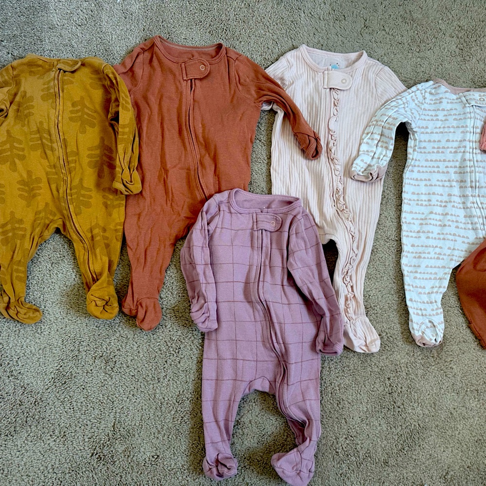 Lot of 10 Cloud Island Onesies 0-3 Months Lightly Used
